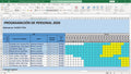 Plantilla para programación de personal